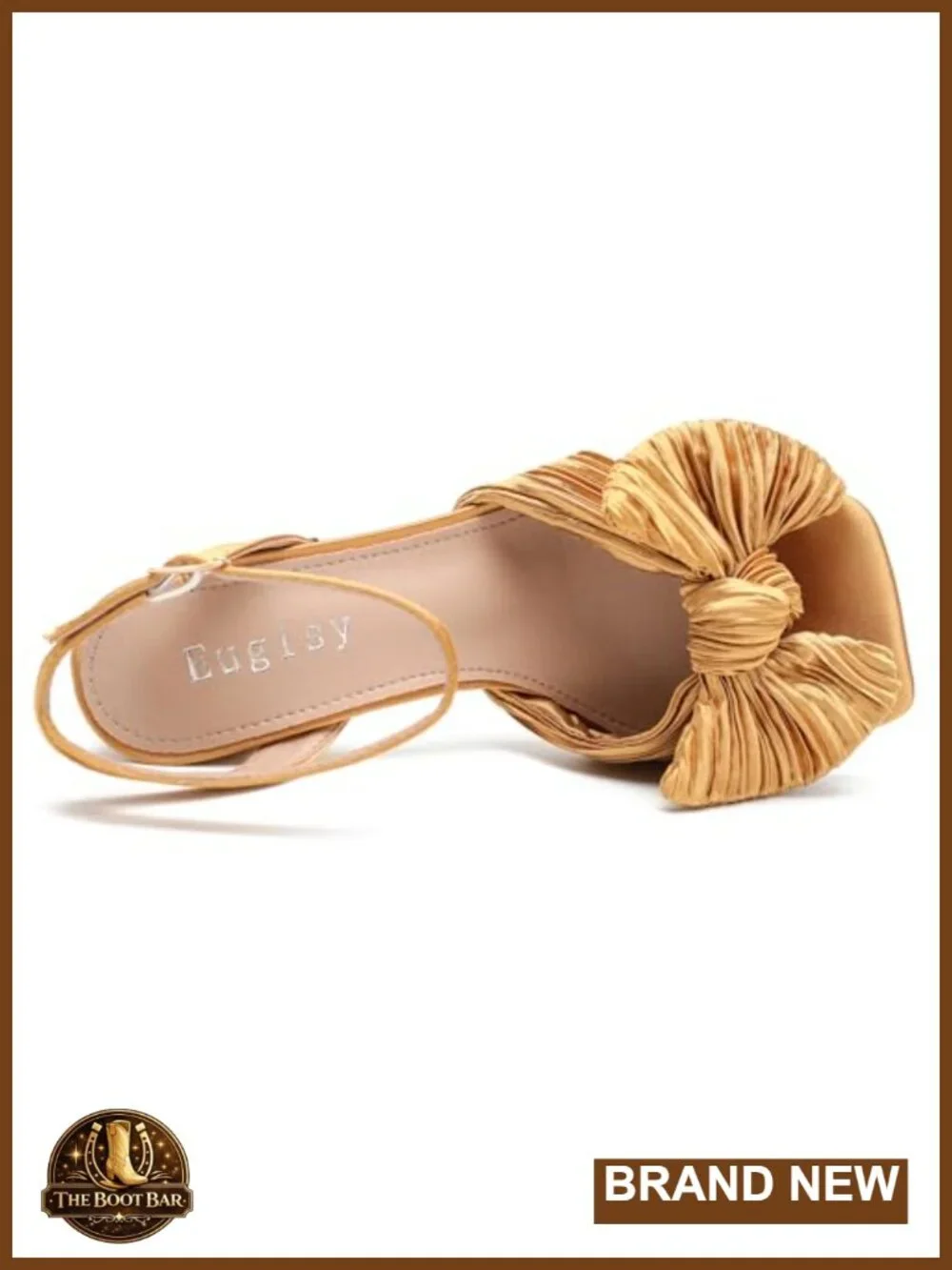 Women's Bow Knot Heeled Sandals Open Toe Chunky High Heels Wedding Bridal Party